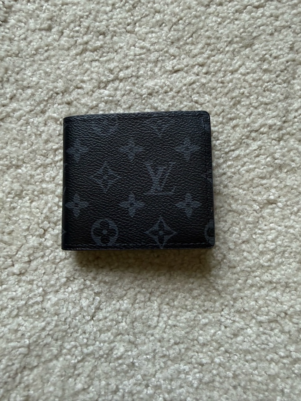 Louis Vuitton Black Monogram Bi-Fold Wallet